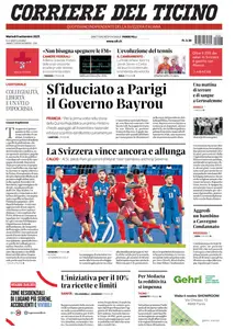 Corriere del Ticino - 9 Settembre 2025