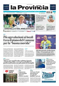 La Provincia Pavese - 14 Luglio 2025