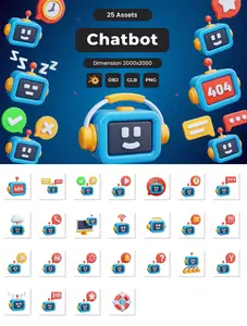 EE - Chatbot 3D Icons D7F4UX6