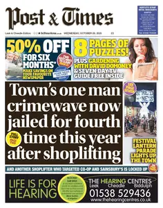 Leek Post And Times - 29 October 2025