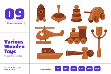 EE - Wooden Child Toys  Cute Child Game Playground G5BDQR6