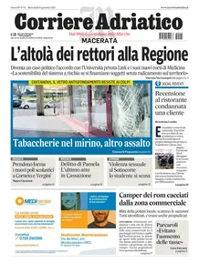 Corriere Adriatico Macerata - 15 Gennaio 2025