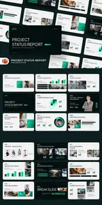 Project Status Report Powerpoint TMQ46CF