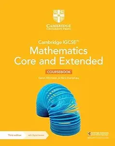 Cambridge IGCSE™ Mathematics Core and Extended Coursebook with Digital Version (2 Years' Access)  Ed 3