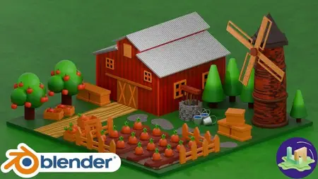 Blender Cozy Farm: Create a Stylized 3D Farm Scene