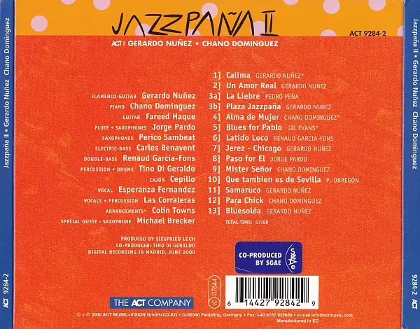 Gerardo Nunez & Chano Dominguez - Jazzpana II (2000)