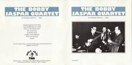 Bobby Jaspar - The Bobby Jaspar Quartet at Ronnie Scott's 1962 (1989) {Mole Jazz}