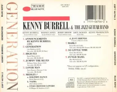 Kenny Burrell - Generation, Live at the Village Vanguard (1987) {Blue Note CDP 7467562 rec 1986