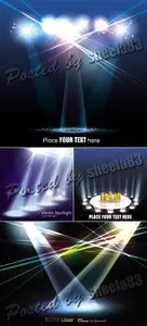 Stage & Spotlight Vector