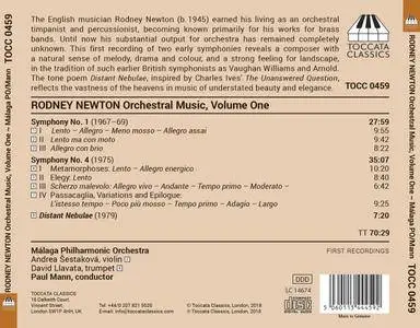 Orquesta Filarmónica de Málaga & Paul Mann - Rodney Newton: Orchestral Music, Vol. 1 (2018)
