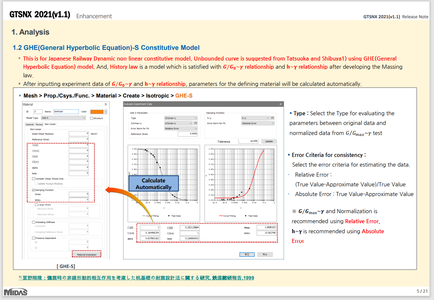 midas GTS NX 2021 version 1.1