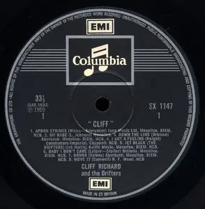 Cliff Richard and the Drifters - "Cliff" (Columbia 1959) 24-bit/96kHz Vinyl Rip