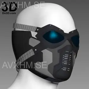 Winter Soldier Bucky Goggles Lens Glasses and Mask Mouth Cover Helmet TSB