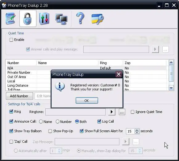 PhoneTray Dialup 2.28