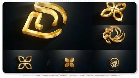 Elegant Golden Logo Reveal 51109232