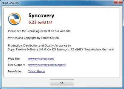 Syncovery 6.23 Build 144
