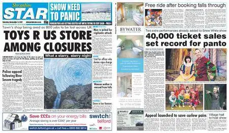 Shropshire Star Shrewsbury Edition – December 05, 2017