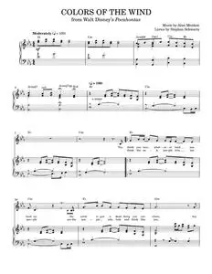 Colors Of The Wind - Vanessa Williams (Piano Vocal)