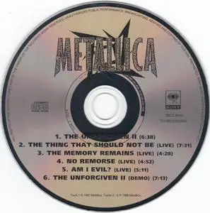 Metallica - The Unforgiven II (Japan CD5) (1998) {Sony Music}