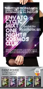 GraphicRiver Cosmos Summer Party / Nightclub Poster & Flayer