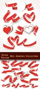 Stock Vector - Red Arrows Collection