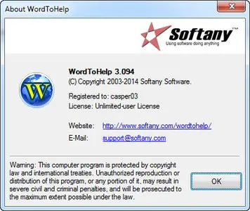 Softany WordToHelp 3.094