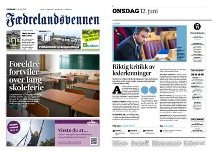 Fædrelandsvennen – 12. juni 2019