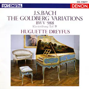 Johann Sebastian Bach - Goldberg Variations - Huguette Dreyfus (Harpsichord)
