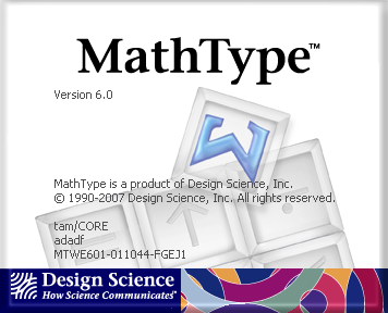 Design Science MathType ver.6.0