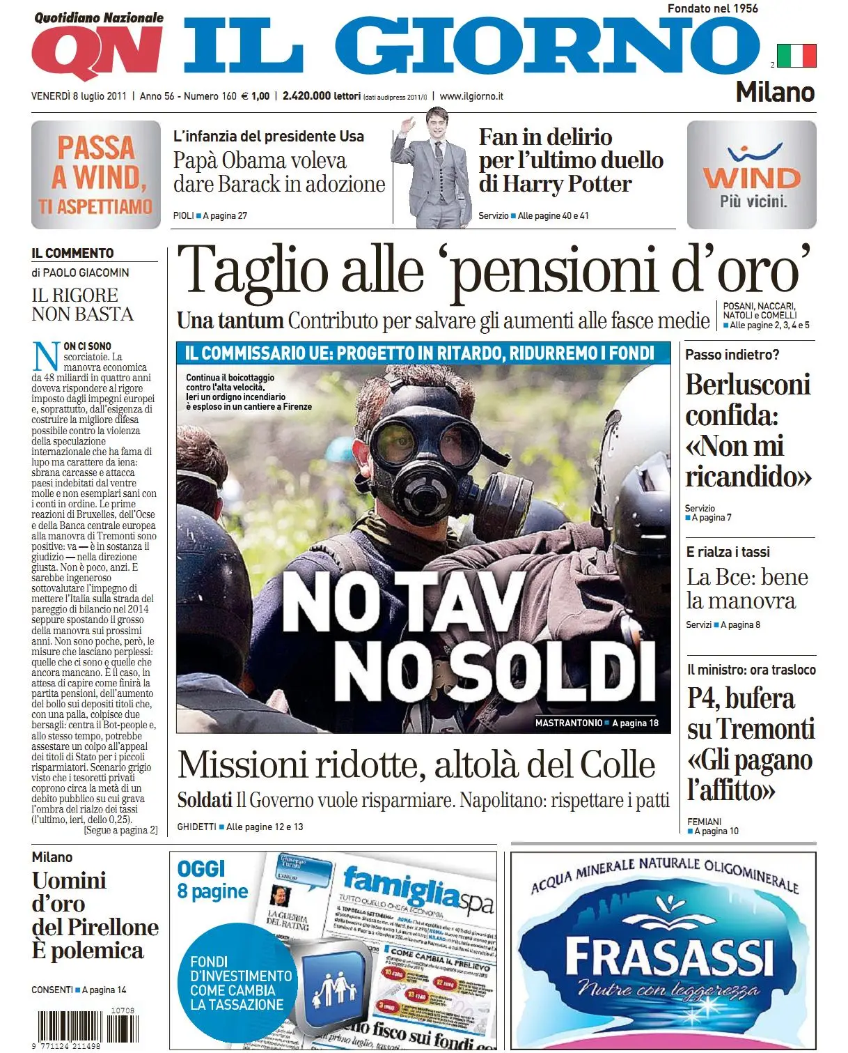 IL GIORNO 08 LUGLIO 2011