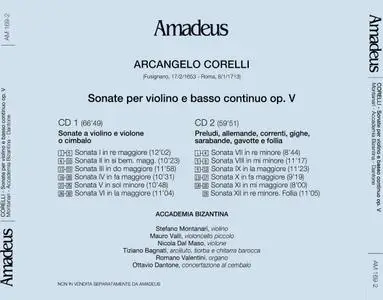 Stefano Montanari, Accademia Bizantina, Ottavio Dantone - Corelli: Sonate per violino e basso continuo op. V (2003)