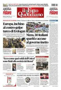 Il Fatto Quotidiano - 17 Luglio 2016