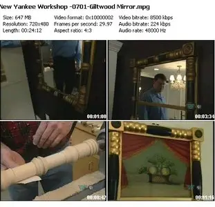 The New Yankee Workshop - Giltwood Mirror 