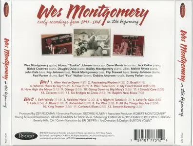 Wes Montgomery - In The Beginning: Early Recordings from 1949-1958 (2014) {2CD Set Resonance Records HCD-2014}
