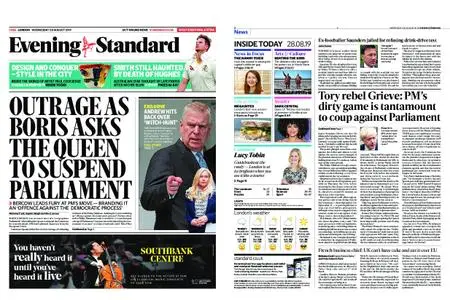 London Evening Standard – August 28, 2019