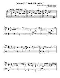 Cowboy Take Me Away - Fleetwood Mac, Glee Cast, Gwyneth Paltrow, The Chicks, The Smashing Pumpkins (Piano Solo)