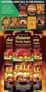 CreativeMarket - Autumn & Fall Flyer Template Bundle