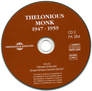 Thelonious Monk - The Quintessence: New-York - Paris 1947-1959 (2CD) (2011)