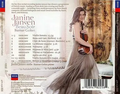 Debussy, Fauré, Ravel, Messiaen et al - Beau Soir - Janine Jansen & Itamar Golan (2010)