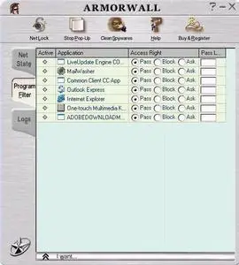 ArmorWall Personal Firewall ver. 3.12