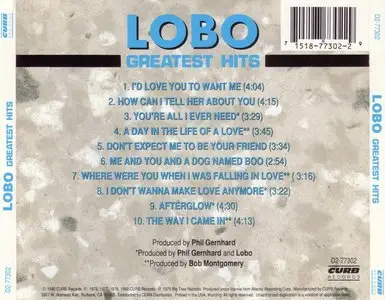 Lobo - Greatest Hits (1990) *Re-Up*