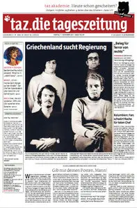 Tageszeitung TAZ vom 07 November 2011