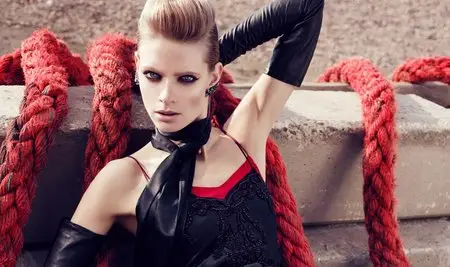 Julia Stegner by Paola Kudacki for Harper's Bazaar UK August 2012