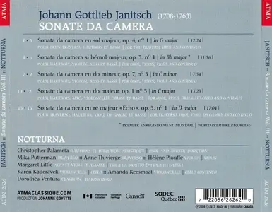 Christopher Palameta, Notturna - Johann Gottlieb Janitsch: Sonate da camera, Volume 3 (2012)