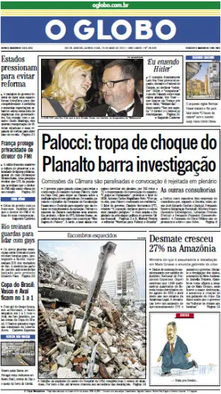 Jornal O Globo - 19 de maio de 2011