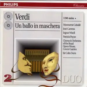 Verdi: Un ballo in maschera - Caballé, Carreras, Wixell [Davis] [2 CD]