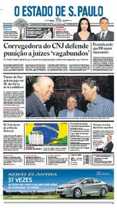 Jornal O Estado de São Paulo - 29 de fevereiro de 2012 - Quarta