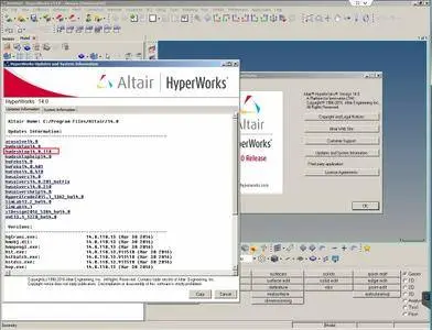 Updates (04.2016) for Altair HyperWorks 14.0