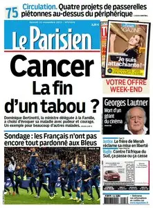 Le Parisien + Journal de Paris du Samedi 23 Novembre 2013