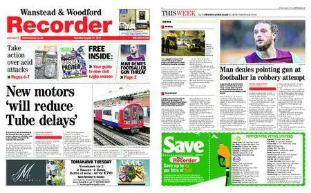 Wanstead & Woodford Recorder – August 31, 2017
